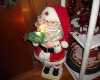 VINTAGE working animated Santa