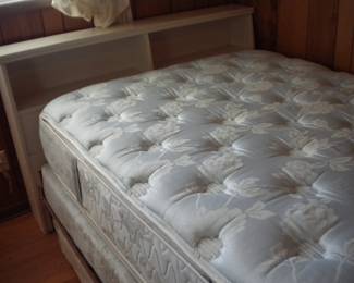 White bookcase bed