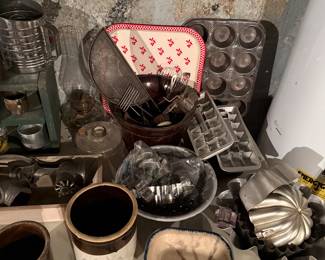 Vintage baking supplies