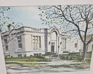Louis Latzer Library Watercolor