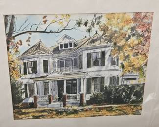 Louis Latzer House Water Color Paiting