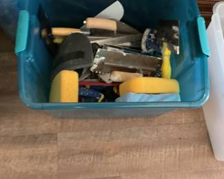 Box of tiling equipment $40 for all pieces