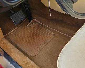 Driver side flooring of the Jaguar