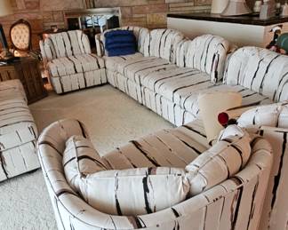 Henredon Folio 500 Scallop Sofa, 8 pieces
