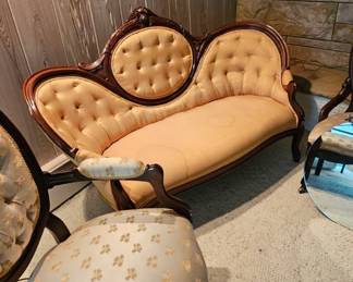 Victorian loveseat