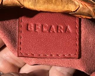 Becara Python skin clutch 