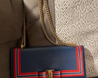 Salvatore Ferragamo Ginny Bag Blue Leather 
