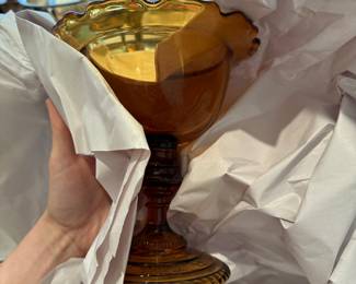 Smokie Glass Antique Vase