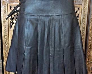 Rizal Pleated Leather skirt France
