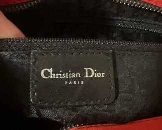 Christian Dior Hardcore Red Canvas Bowler Bag 