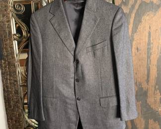 Ermenegildo Zegna Cashmere Silk Twill Sport Coat 54R Italy