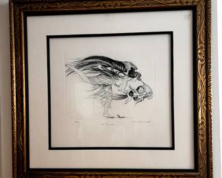  LE 13/100 engraving by Claire Henault , France