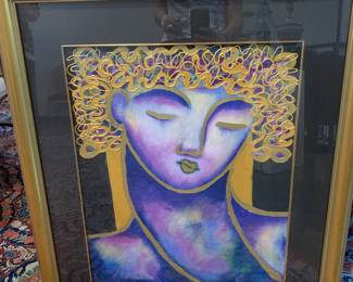 Gaylord Soli original painting acrylic on paper from Wentworth Gallery