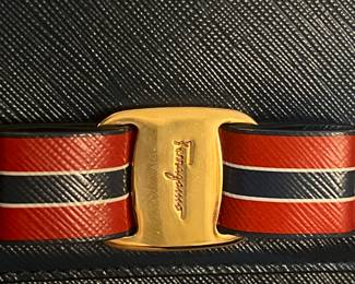 Salvatore Ferragamo Ginny Bag Blue Leather 