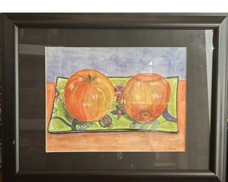 Original Art Still Art Pastel Guash on Paper by Christine Renner Rider