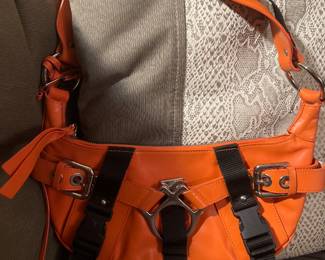 Dolce & Gabbana Bondage Parachute Bag AW2003 orange
