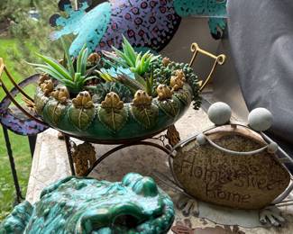 Frog pottery collection