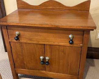 Vintage Wood cabinet, end table, bedside table