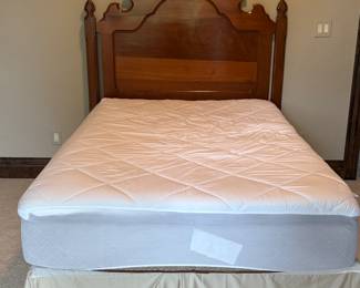 Antique Victorian Eastlake Walnut full size headboard 