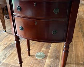 Vintage two drawer end table