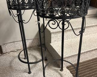 Iron plant stands