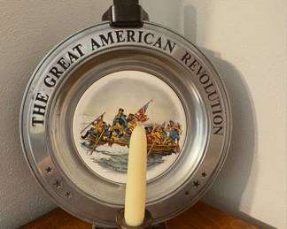 THE GREAT AMERICAN REVOLUTION 1776
PEWTER PLATE