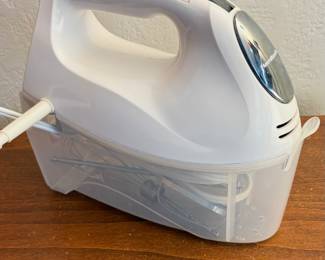 Hamilton Beach 6-Speed Electric Hand Mixer with a snap-on storage case