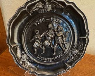 Scottsburg Indiana Foundry Bicentennial Pewter Plate