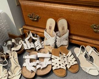White Sandles (Size 8)