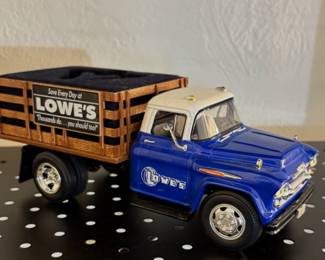 Ertl Collectibles Lowe's 1957
Chevy Stake Truck, a limited edition diecast model from 2000.