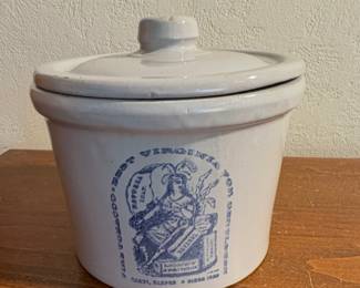 Tobacco Jar Stoneware Crock Tobacco Best Virginia For Gentlemen