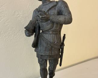 Large Antique Spelter Warrior
Statue For Ansonia, Seth Thomas