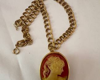 Cameo Necklace Solid Perfume -"NIGHT WINDS
