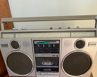 Panasonic RX-5050 Boombox, a vintage portable stereo radio cassette recorder from the 1980s.