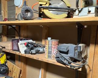 Skil Model 7313 belt sander, Black &
Decker 7-1/4 in Circular Saw, Sanders, Osborn abrasive cup buffing brush