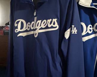 Dodgers jackets and hats.