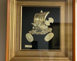 Japanese Lucky Treasure ship 3D. 