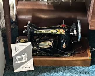 One of several sewing machines.
