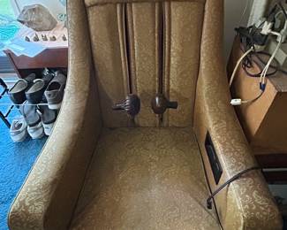 Vintage, retro massage chair in working condition. 