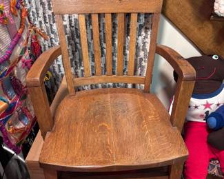 Oak desk chail