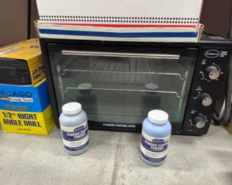 Powder coating oven