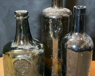 Vintage Glass Liquor Bottle