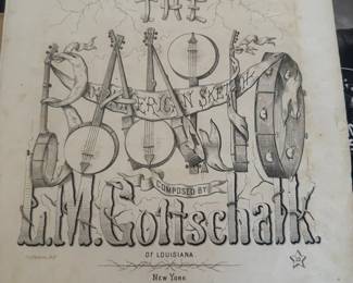1855 The Banjo Sheet Music by Gottschalk