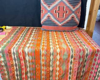 Anatolian Kilim Rug Complementing Pillow