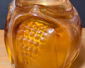 Artist Signed Iridescent Glass Vase