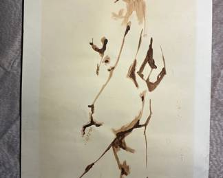 1966 Nude Ink Drawing