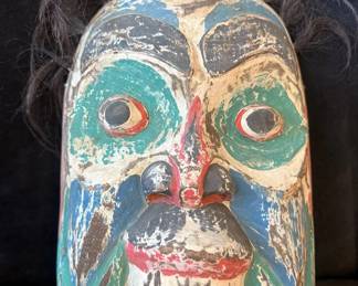 Hand Carved Tribal Mask 