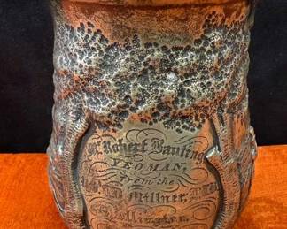Antique 1816 English Sterling Engraved Tankard