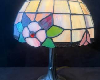 Stain Glass Metal Table Lamp