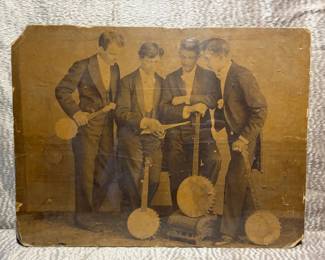 Antique Banjo Players Photos
